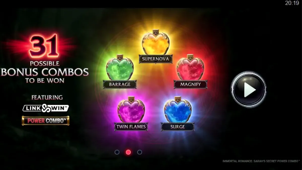 Tampilan visual atmosferik slot Immortal Romance Sarah’s Secret dengan nuansa gotik dan misterius.