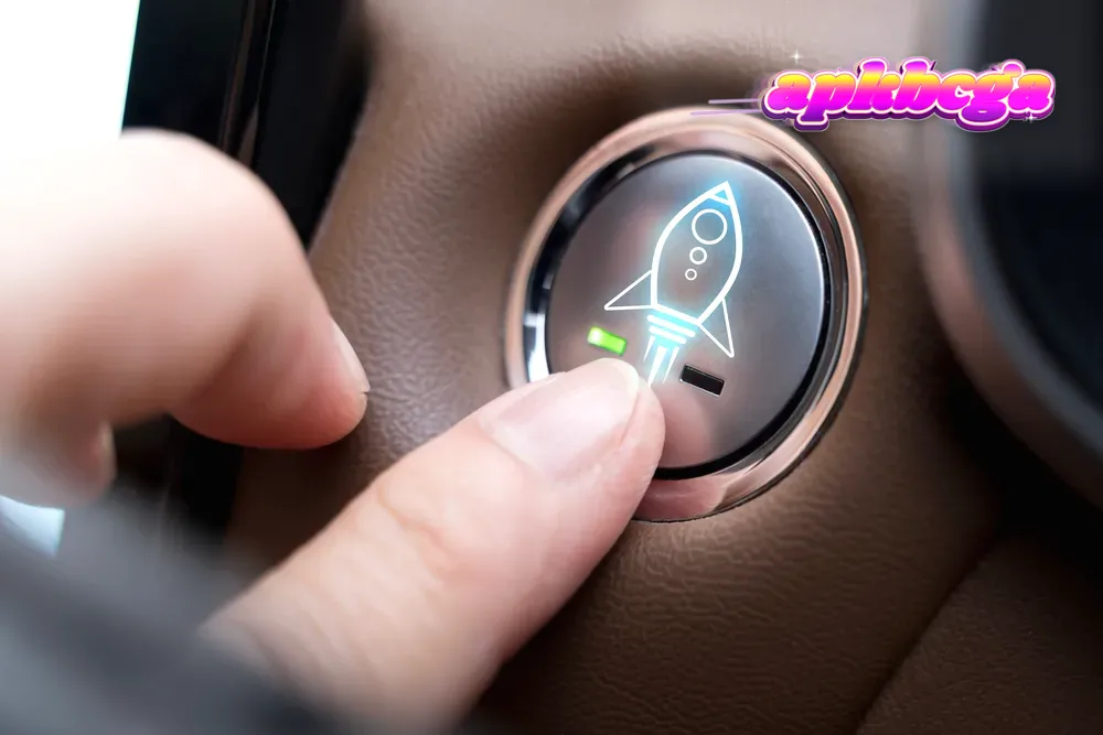 Tampilan antarmuka permainan slot modern dengan elemen grafis yang dinamis.